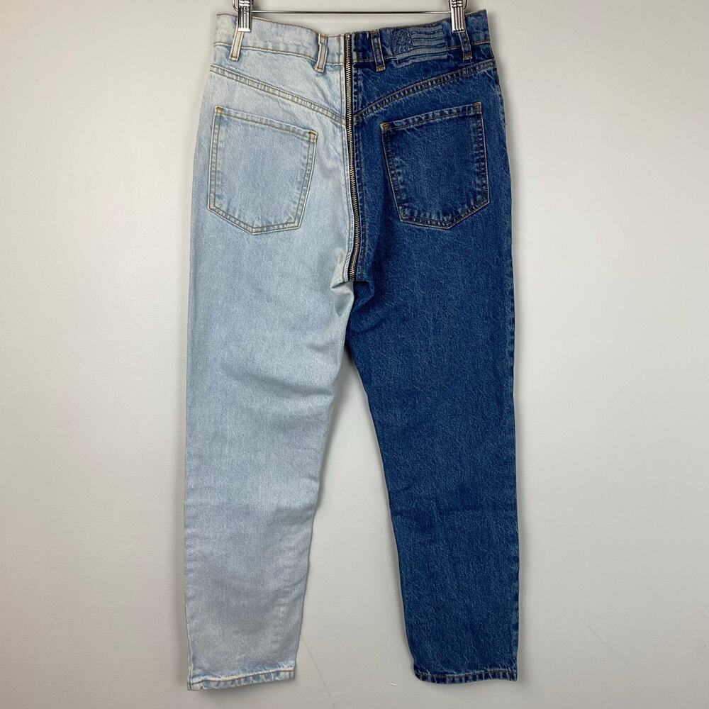 Revice Denim Yin Yang Two-Tone High Waisted Zipper Jeans In Tokyo Wash Size 28 - Picture 7 of 11